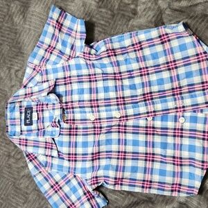 Place Blue and Pink Checkered Shirt